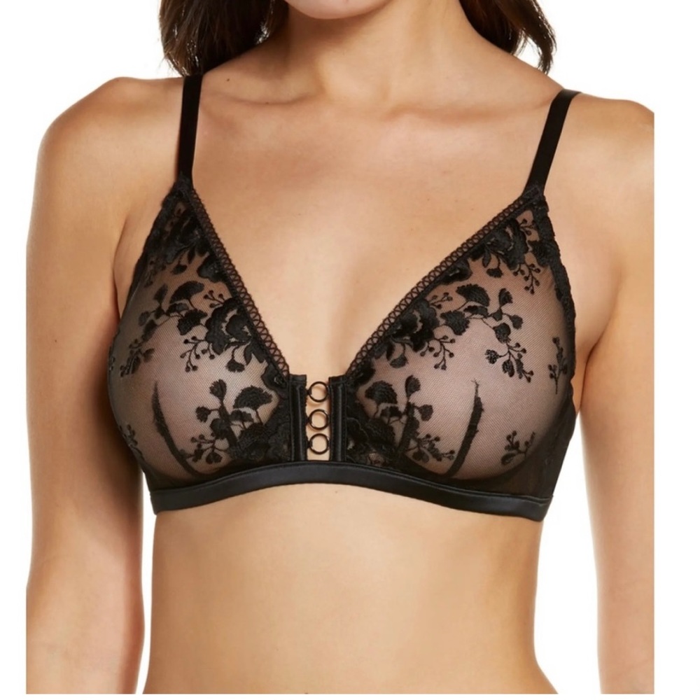 SIMONE PERELE Orphee Sheer Underwire Plunge Bra